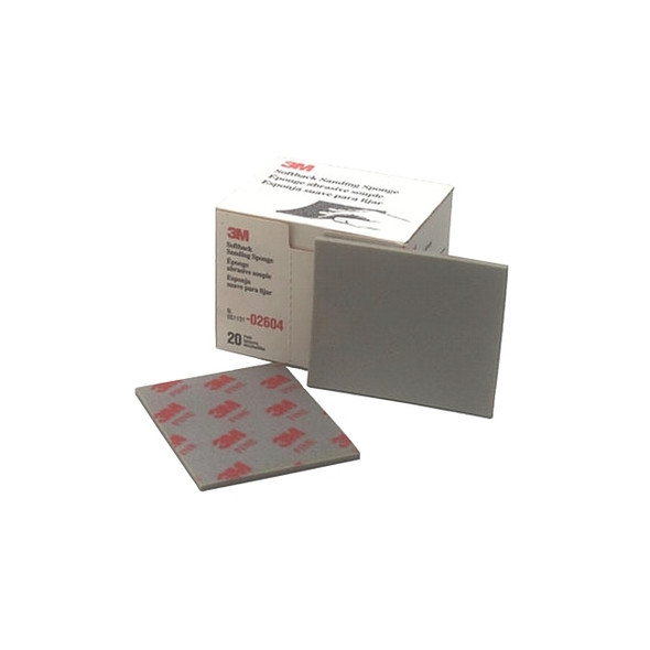 Softback Sanding Sponge, 4-1/2 in x 5-1/2 in, Medium, 120/180 Grit, Wet or Dry