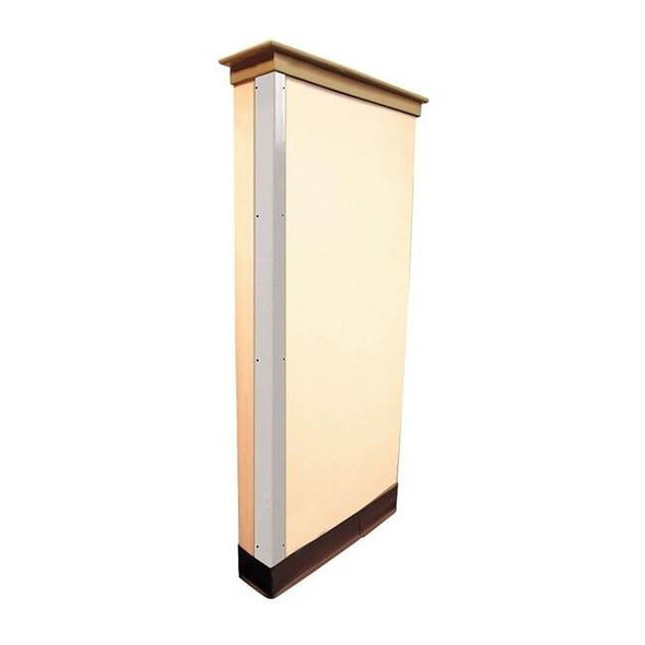 Manufacturer Varies Corner Guard, Flame Retardant, White, 1-1/2"W X 96"H 19F839