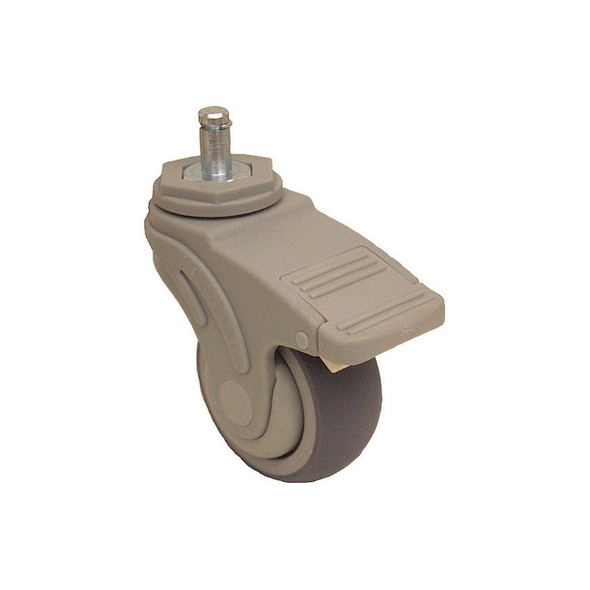 Manufacturer Varies Stem Caster,165 lb. Load,Gray Wheel P17S-UP030K-SG5-TB