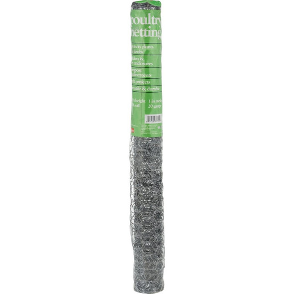 1 In. x 24 In. H. x 10 Ft. L. Hexagonal Wire Poultry Netting 746106 746106