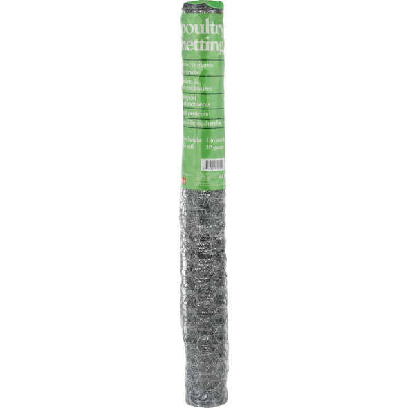1 In. x 24 In. H. x 10 Ft. L. Hexagonal Wire Poultry Netting 746106 746106