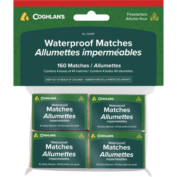 Coghlans Waterproof Matches (4-Pack) 940BP