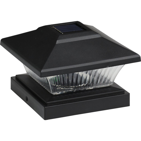 Black Solar LED Light Post Cap BMSL1000(Black)