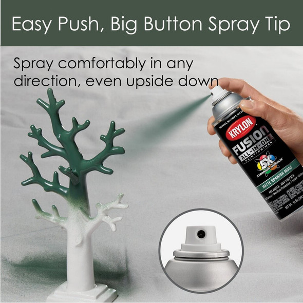 Krylon Fusion All-In One 12 Oz. Matte Spray Paint, Spanish Moss K02796007 793341