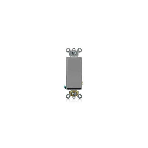 Leviton Wall Switch, 2 hp, Rocker, 20 A, Gray 5621-2GY