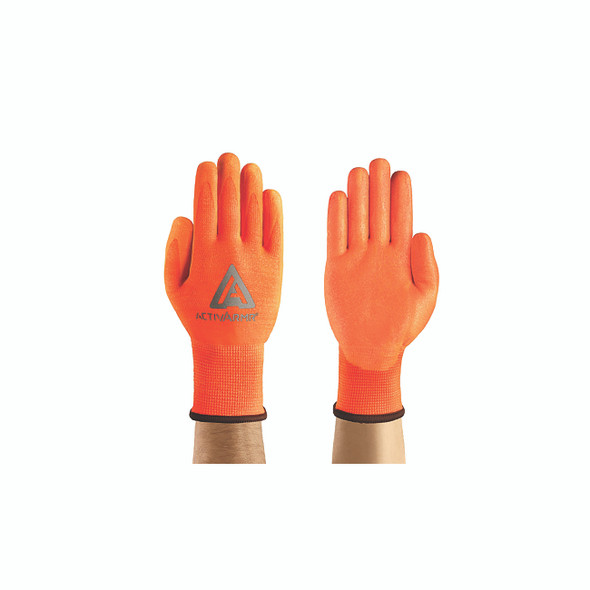 97-013 Coated Gloves, Size 8, Orange