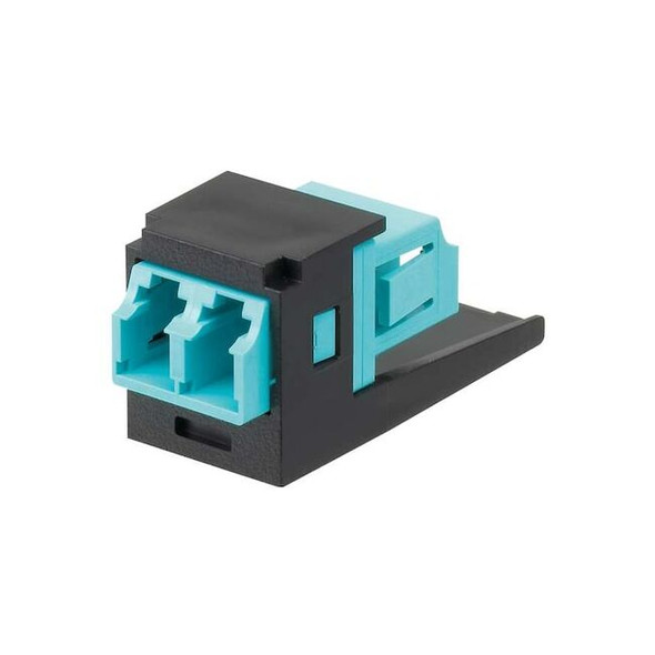 Pannet Adapter,Multimode Duplex LC Fiber,Black CMDSAQLCZBL