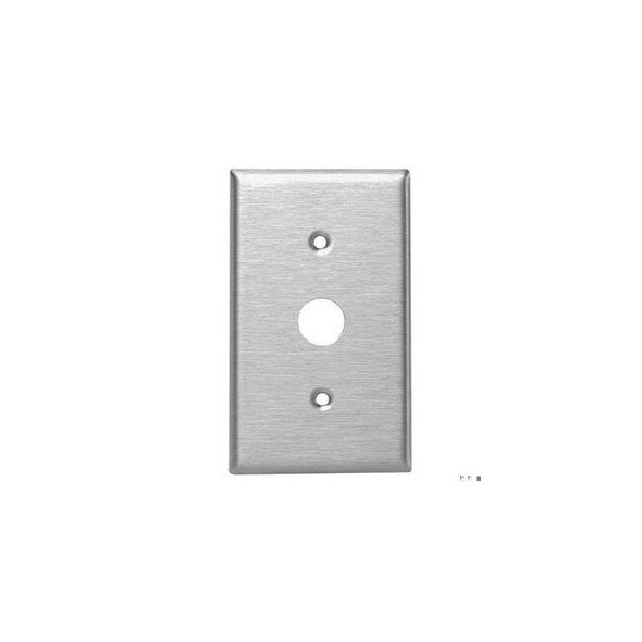 Leviton Switch Wall Plate, Number of Gangs: 1 Stainless Steel, Silver 84071-40
