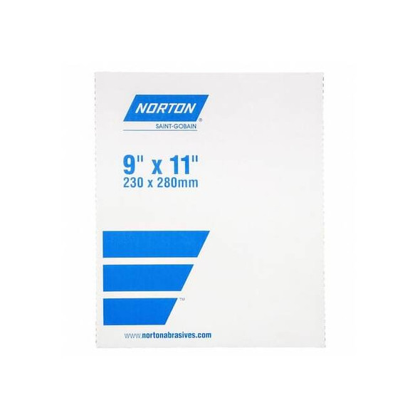 Norton Abrasives Sheet,Grit 400,11" L,9" W,PK25 66261100915