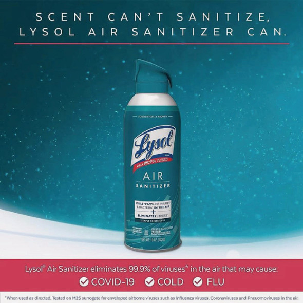 Lysol 10 Oz. Simple Fresh Air Sanitizer Spray 1920099350 617935