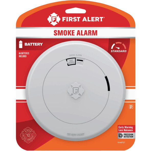 First Alert SM200 Battery Powered Photoelectric Smoke Alarm 1046727