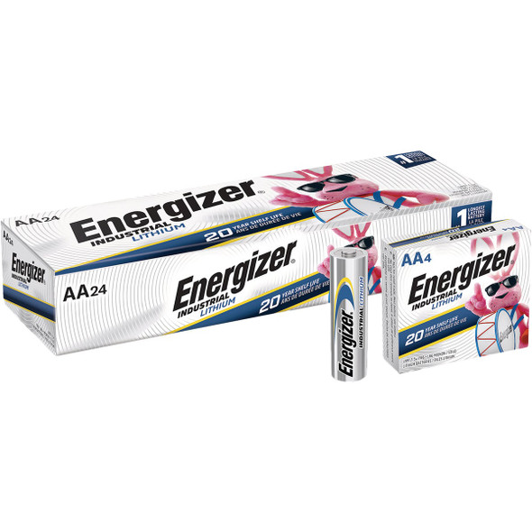 Energizer Industrial AA Lithium Battery (24-Pack) LN91