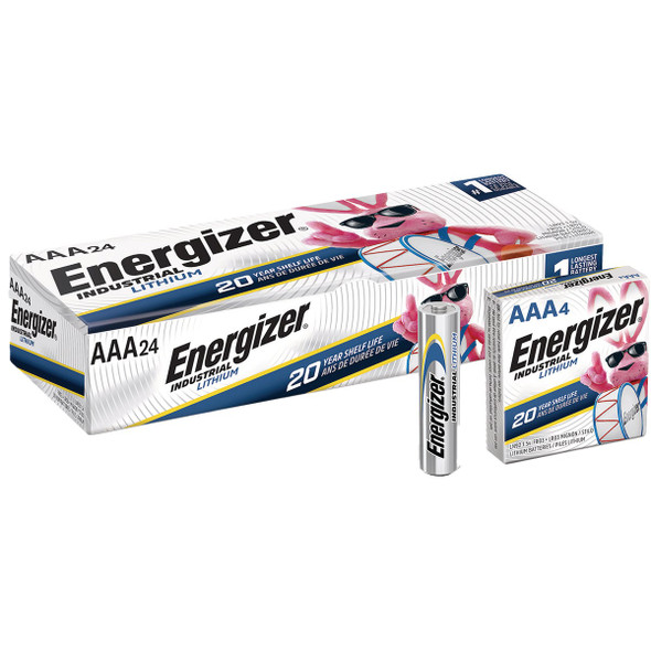 Energizer Industrial AAA Lithium Battery (24-Pack) LN92