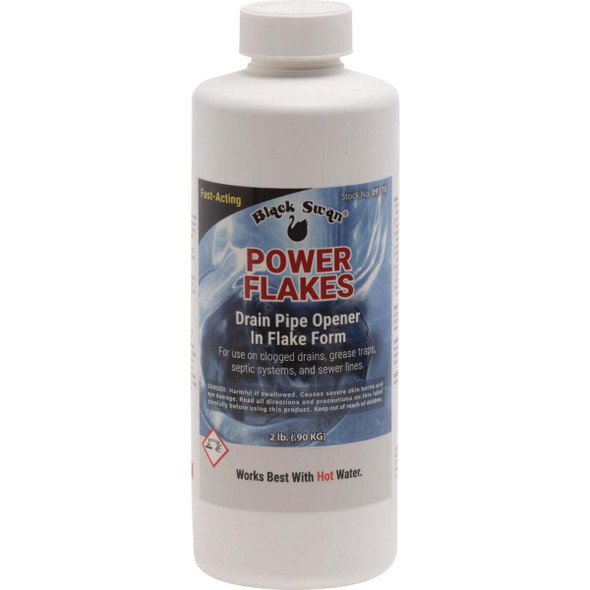 Black Swan Power Flakes Drain Pipe Opener, 2 Lb. 09170