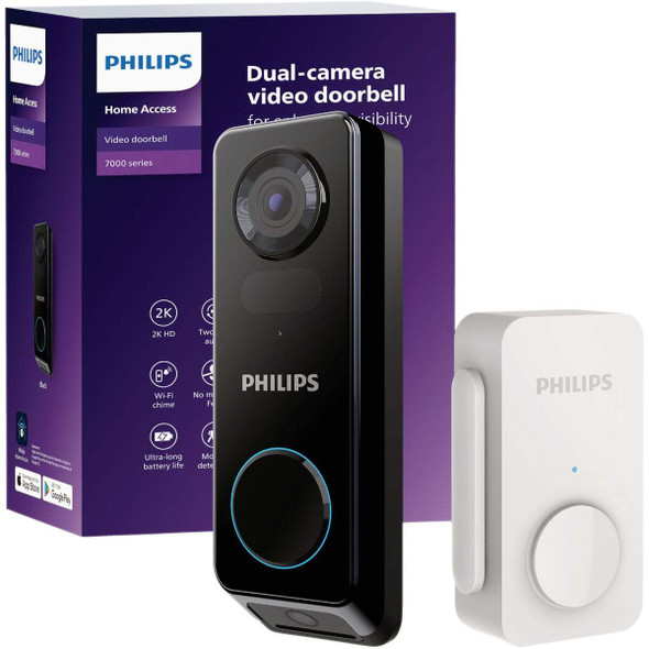 Philips Video Doorbell with Chime DDA270X-2TXS