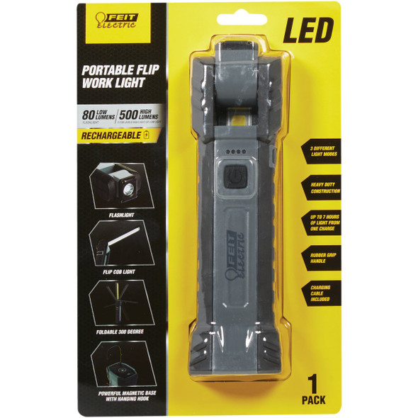 Feit Electric 500 Lm. LED Rechargeable Handheld Work Light WORK500BAT 562050