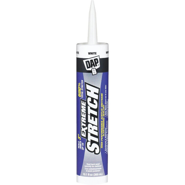 18715 Dap Extreme Stretch 10.1 Oz. White Acrylic Urethane Premium Elastomeric Sealant