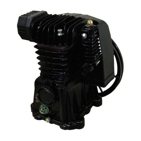 Air Compressor Pump, 1 1/2 hp, 3 hp, 1 Stage, 17 fl oz Oil Capacity, 2 Cylinder