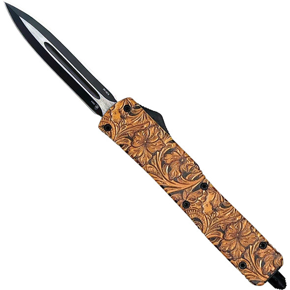GenII Slim Premium Alloy Saddle Tan Dagger  440C Black M-SDT-13-1