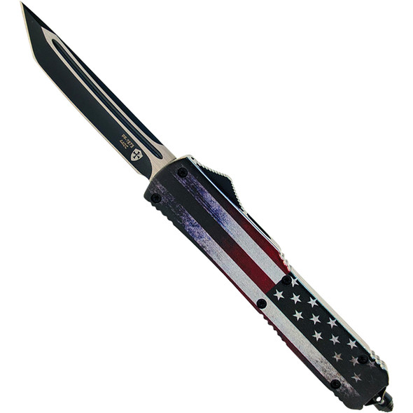 GenII Slim Premium Alloy US Flag Tanto 440C Black M-US-23-1