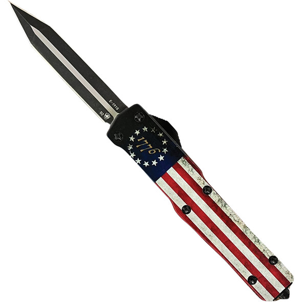 Slim Premium Alloy Weighted Betsy Ross Flag Dagger Black D2 MZ-BRF-12-1