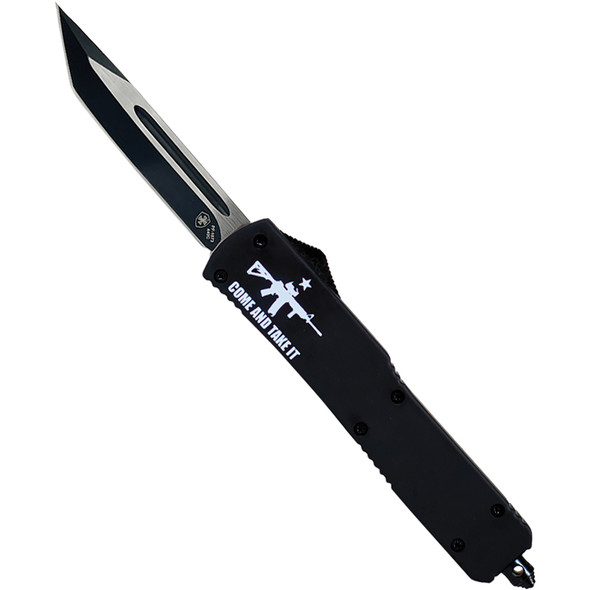 GenII Slim Premium Alloy Come And Take It AR15 Tanto 440C Black M-AR15-23-1