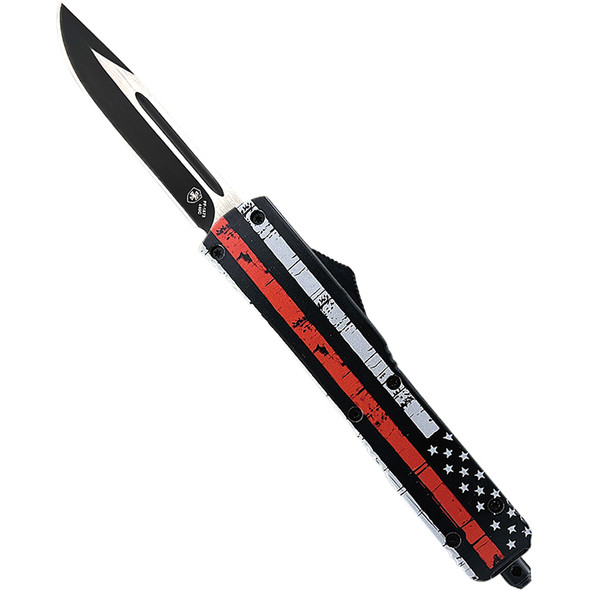 GenII Slim Premium Alloy Back The Red Drop 440C Black M-BTR-33-1
