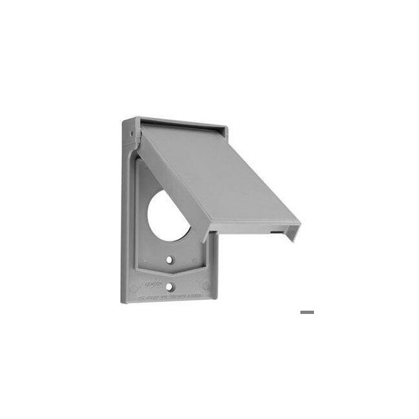Leviton Wall Plate,Gray,4.8125 in H 4979-GY