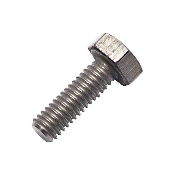 Grade 2, M4-0.70 Hex Head Cap Screw, Plain Titanium, 16 mm L