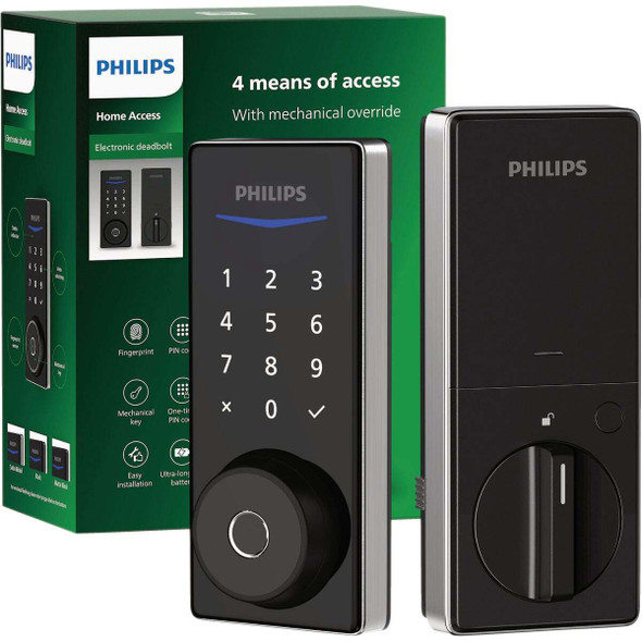 Philips Smart Lock Electronic Deadbolt, Satin Nickel DDL210X-1H-SN