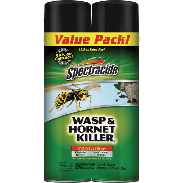 Spectracide 18.5 Oz. Wasp & Hornet Killer3 Aerosol (2-Pack) HG-27221
