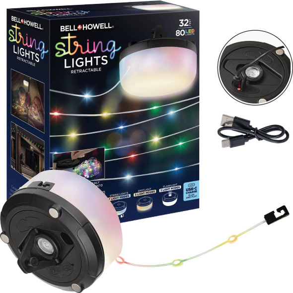 Bell+Howell Retractable RGB LED String Light Set 6357