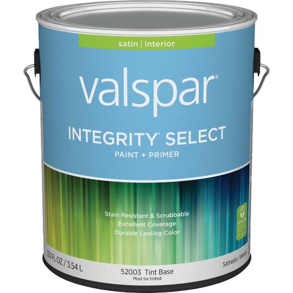Valspar Integrity Select Paint & Primer Satin Interior Paint, Tint Base, 1 Gal.