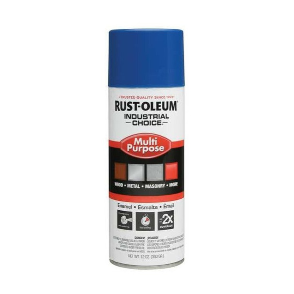 Rust-Oleum Spray Paint, True Blue, Gloss, Solvent, 12 oz 1626830V