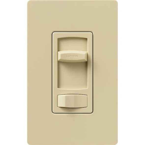 Lutron Lighting Dimmer, Slide, 1000W, Decora, Ivory CT-103P-IV