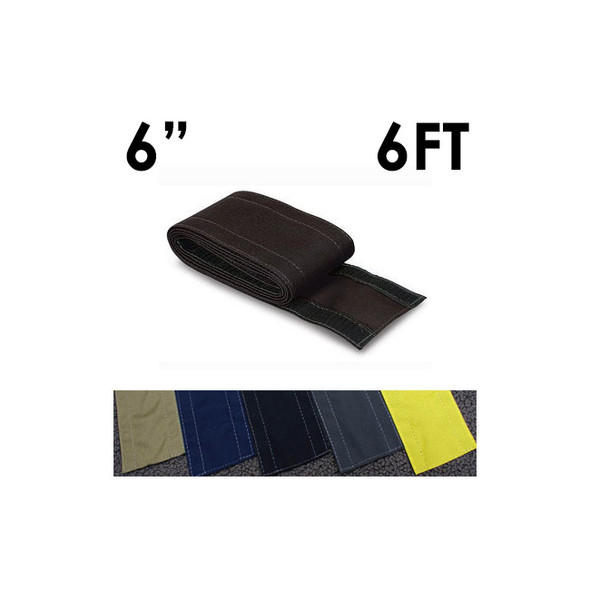 Carpet Cable Cover, 6 ft L, 6 in W, 1 Channel, Nylon, Black