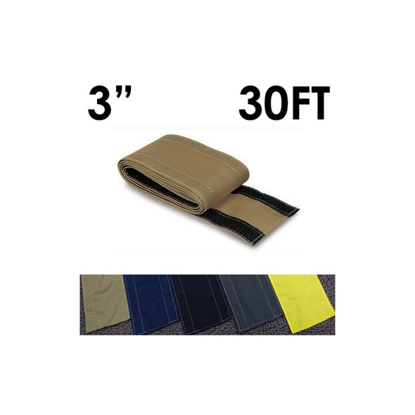 Carpet Cable Cover, 30 ft L, 3 in W, 1 Channel, Nylon, Taupe