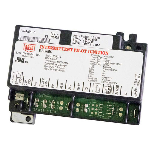 Baso Gas Products Intermittent Pilot Ignition Control Module C661PGA-1C