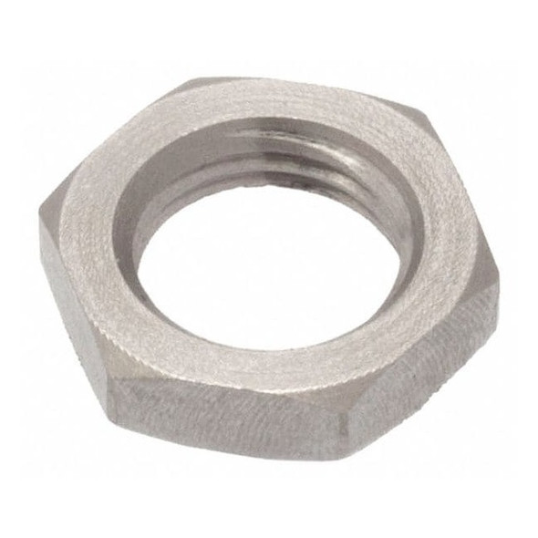 Hex Nut, 1/4"-20, 316 Stainless Steel, Not Graded, Plain, 5/32 in Ht