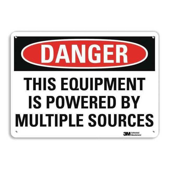 Lyle Danger Sign,10" W,7" H,0.040" Thick, U1-1072-NA_10x7 U1-1072-NA_10x7