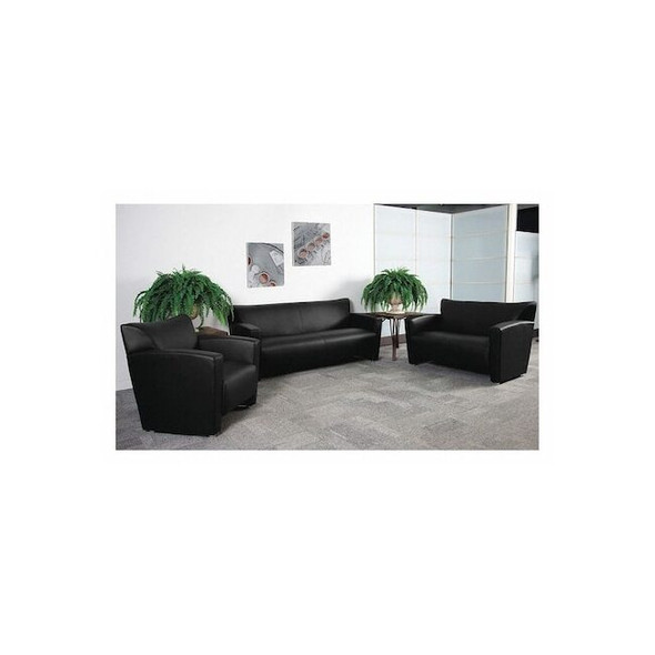 Living Room Set, 30" x 31-1/4", Upholstery Color: Black