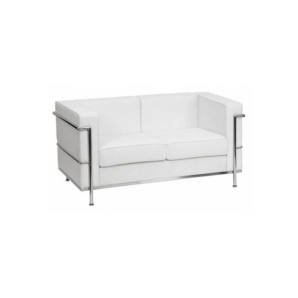 Loveseat, 28-1/2" x 27-1/2", Upholstery Color: White
