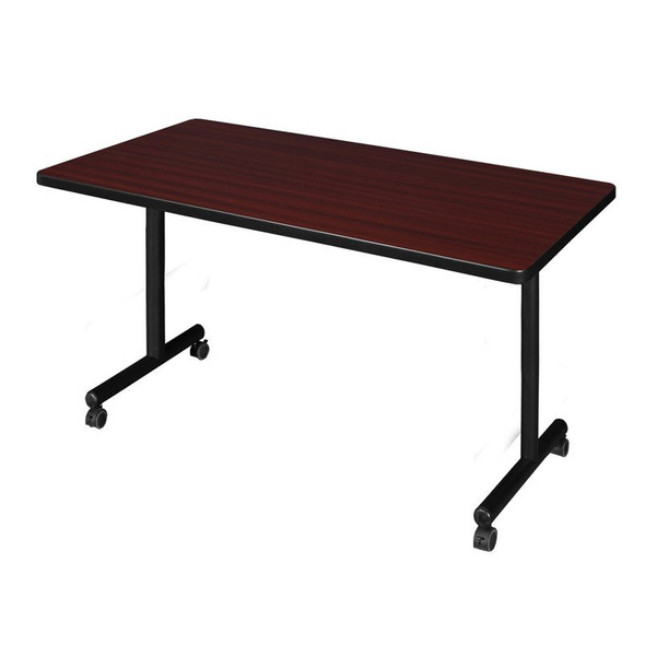 Kobe Rectangle Training Table, 48" W, 29" H, Laminate Top, Mahogany MKTRCC4830MH