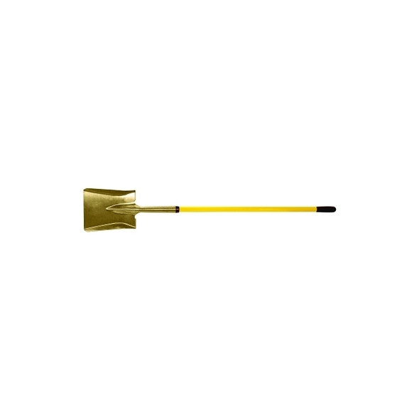 Square Point Shovel, 11 in X 9 in Blade, Fiberglass Straight Handle