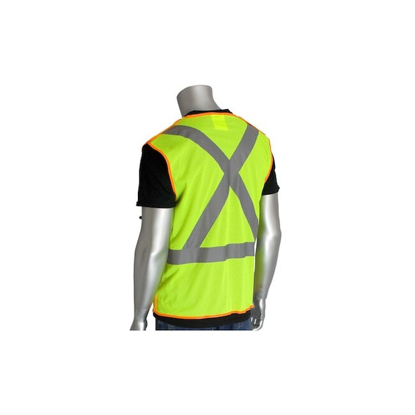 Pip Ansi Class 2/Csa Z96 Mesh Breakaway Vest 302-0210-LY/4X