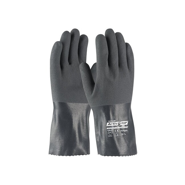 Chemical Resistant Gloves, Polyester/Stainless Steel, 12 in L, S, 12 PK