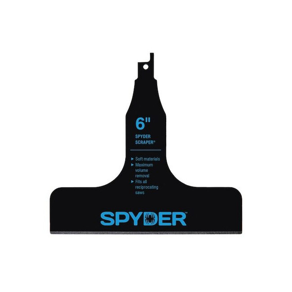 Spyder Reciprocating Saw Scraper Blade, 6 in, Bulk 00321