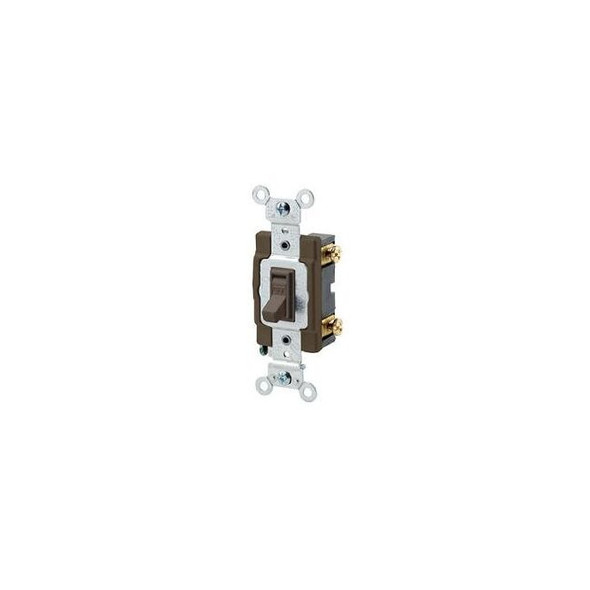 Leviton Wall Switch, 2 hp, Toggle, 15 A, Brown 54501-2 Pack of 10