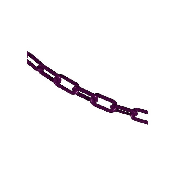 Mr. Chain 1.5" x 50' Purple Plastic Safety Chain 30023-50