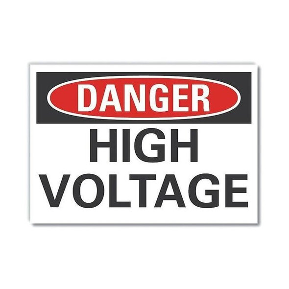 Danger Sign,14" W,10" H,0.004" Thickness, LCU4-0347-ED_14x10